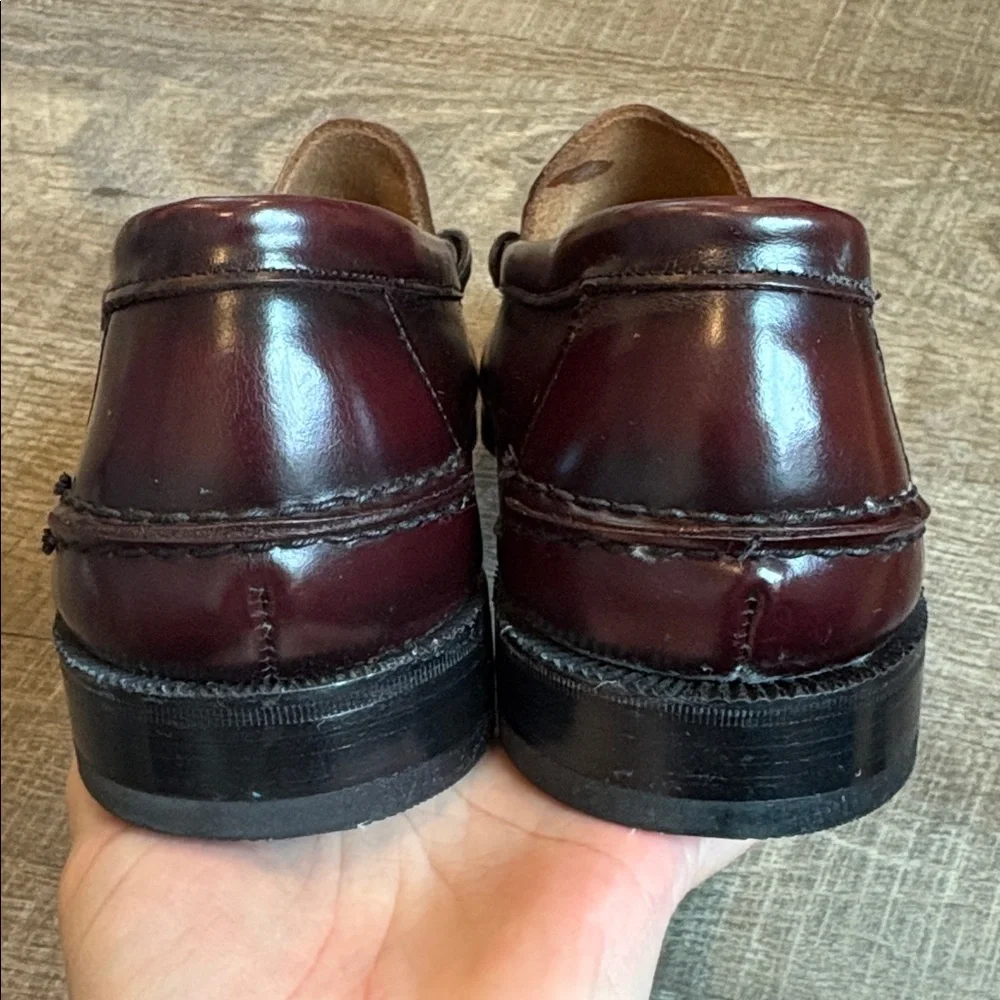 Florsheim Berkley Moc Toe Penny Loafers Men’s 9.5XW EXTRA WIDE Burgundy READ